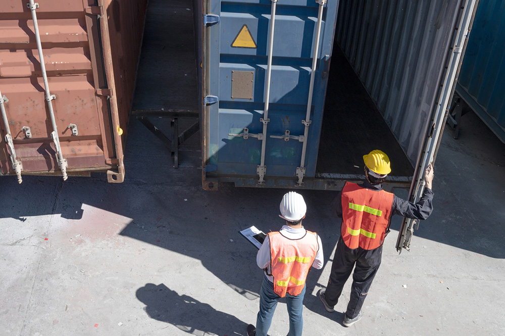 We inspect and refurbish the containers we sell